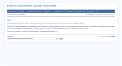 Desktop Screenshot of forum.autisme.ch